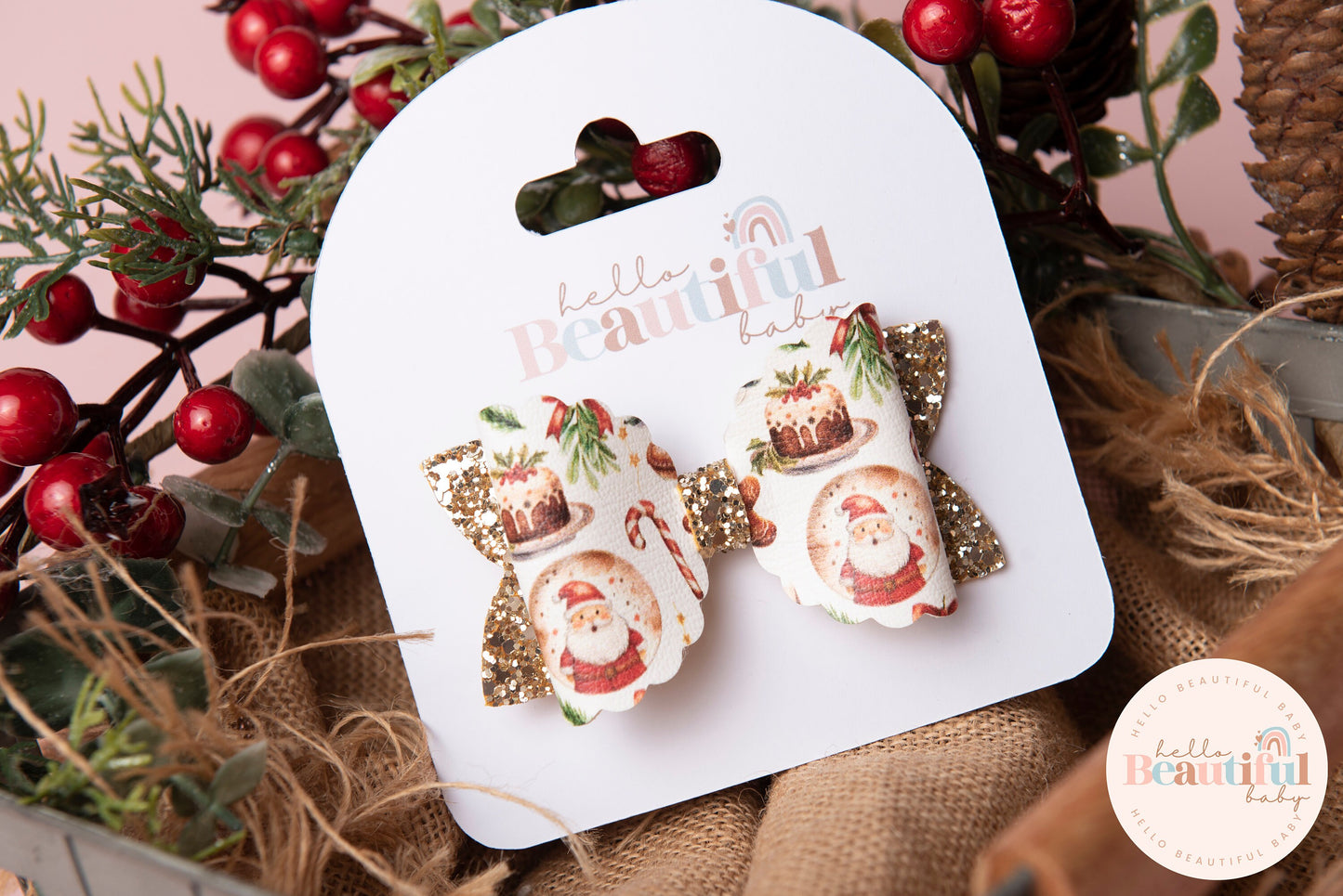 Girls Christmas hair bows, girls hair bows, hair clips, baby headbands,, christmas hair bows, hair clip, hair bows for girls