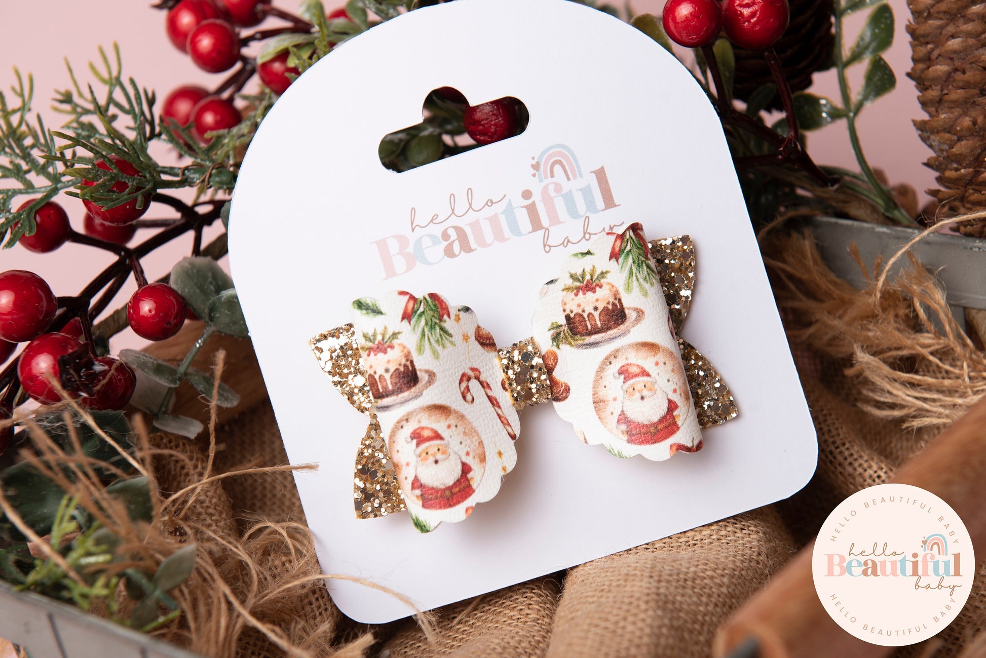 Girls Christmas hair bows, girls hair bows, hair clips, baby headbands,, christmas hair bows, hair clip, hair bows for girls