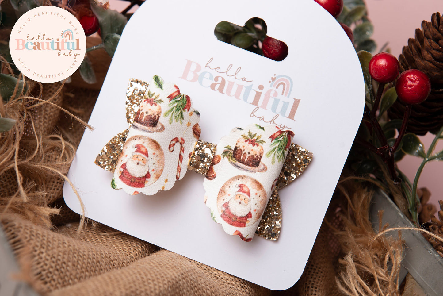 Girls Christmas hair bows, girls hair bows, hair clips, baby headbands,, christmas hair bows, hair clip, hair bows for girls